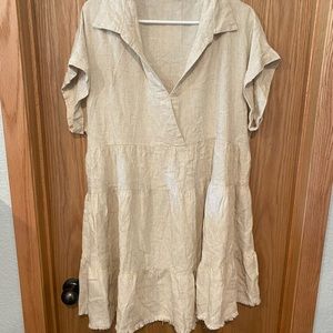 Umgee Linen Tunic Dress